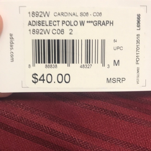 Adidas Golf/Tennis/Athleisure Polo, Size M, NWT! - Picture 9 of 11